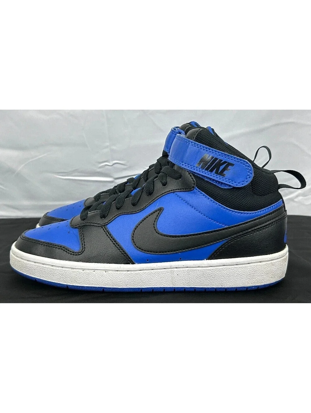 Nike Court Vision Mid Next Nature CD7782-404 Youth Size 7Y Blue Black Shoes